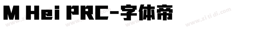 M Hei PRC字体转换